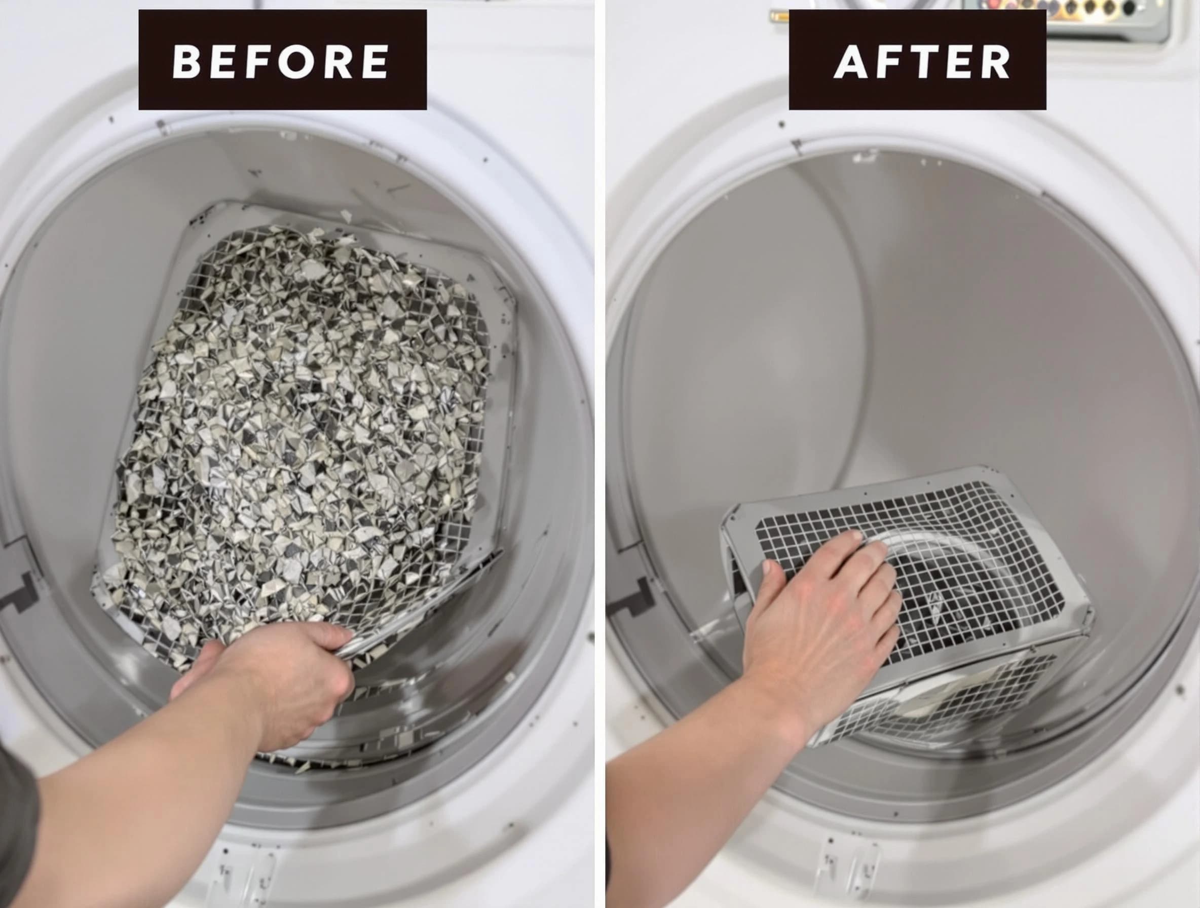 Professional lint trap cleaning by Hopewell Dryer Vent Cleaning in Hopewell