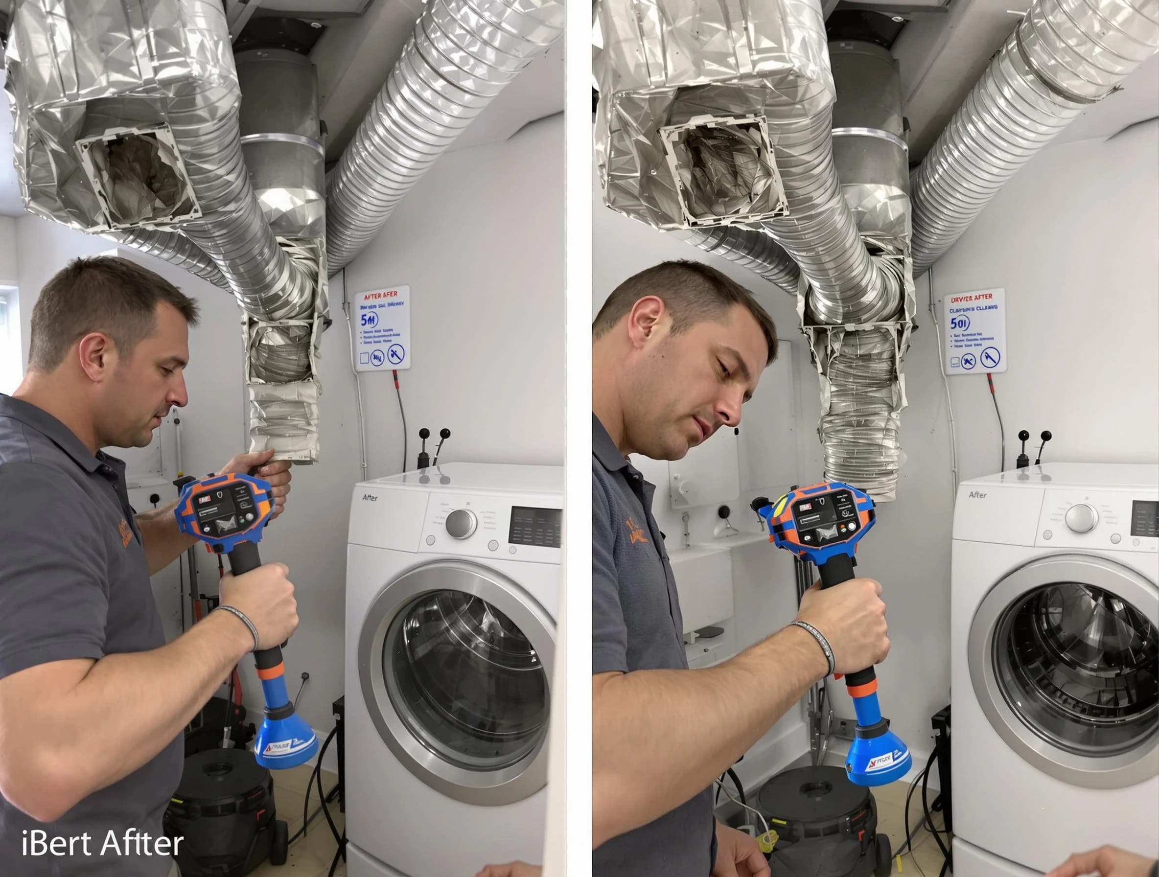 Professional clogged vent cleaning by Hopewell Dryer Vent Cleaning in Hopewell