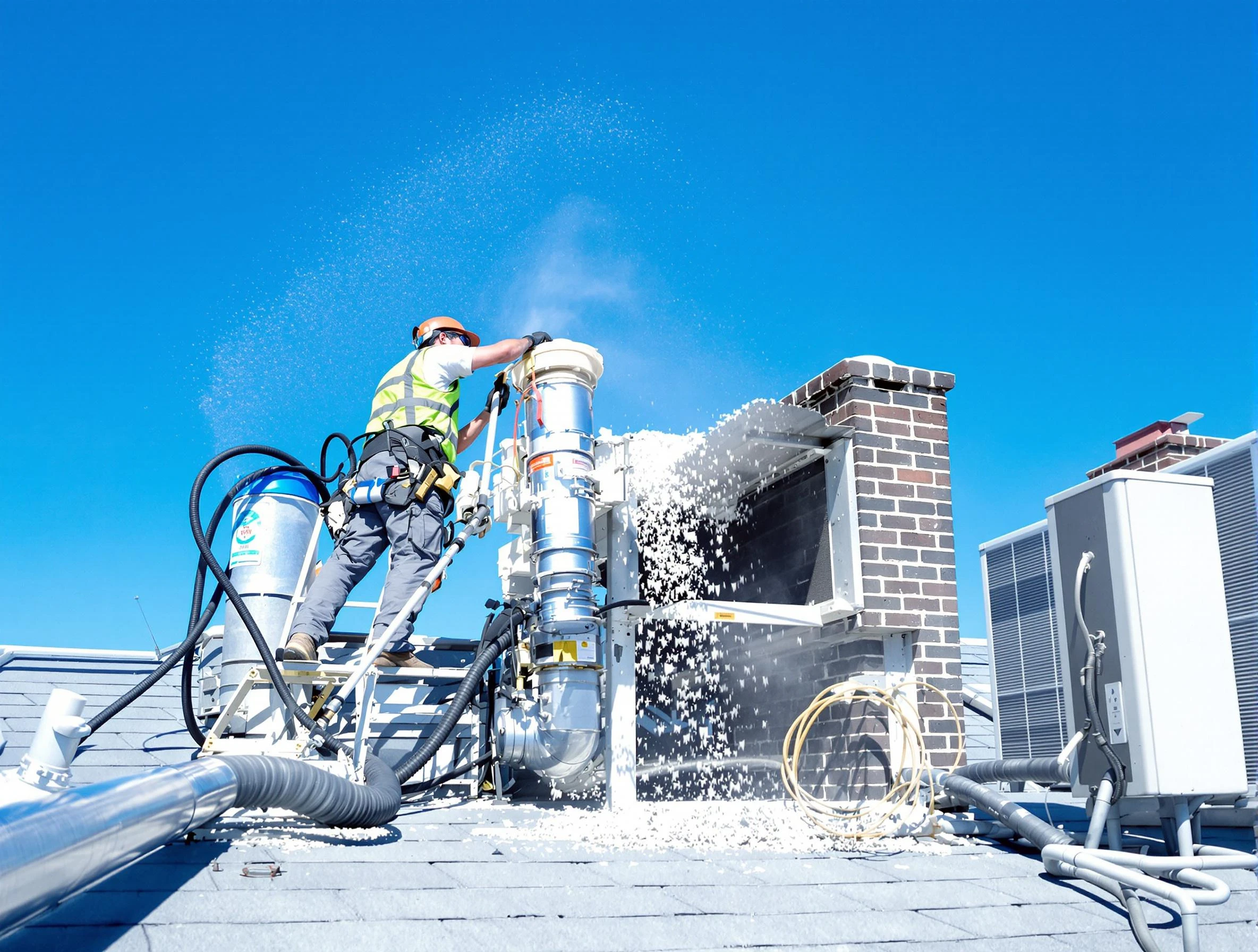 Expert roof dryer vent cleaning by Hopewell Dryer Vent Cleaning in Hopewell