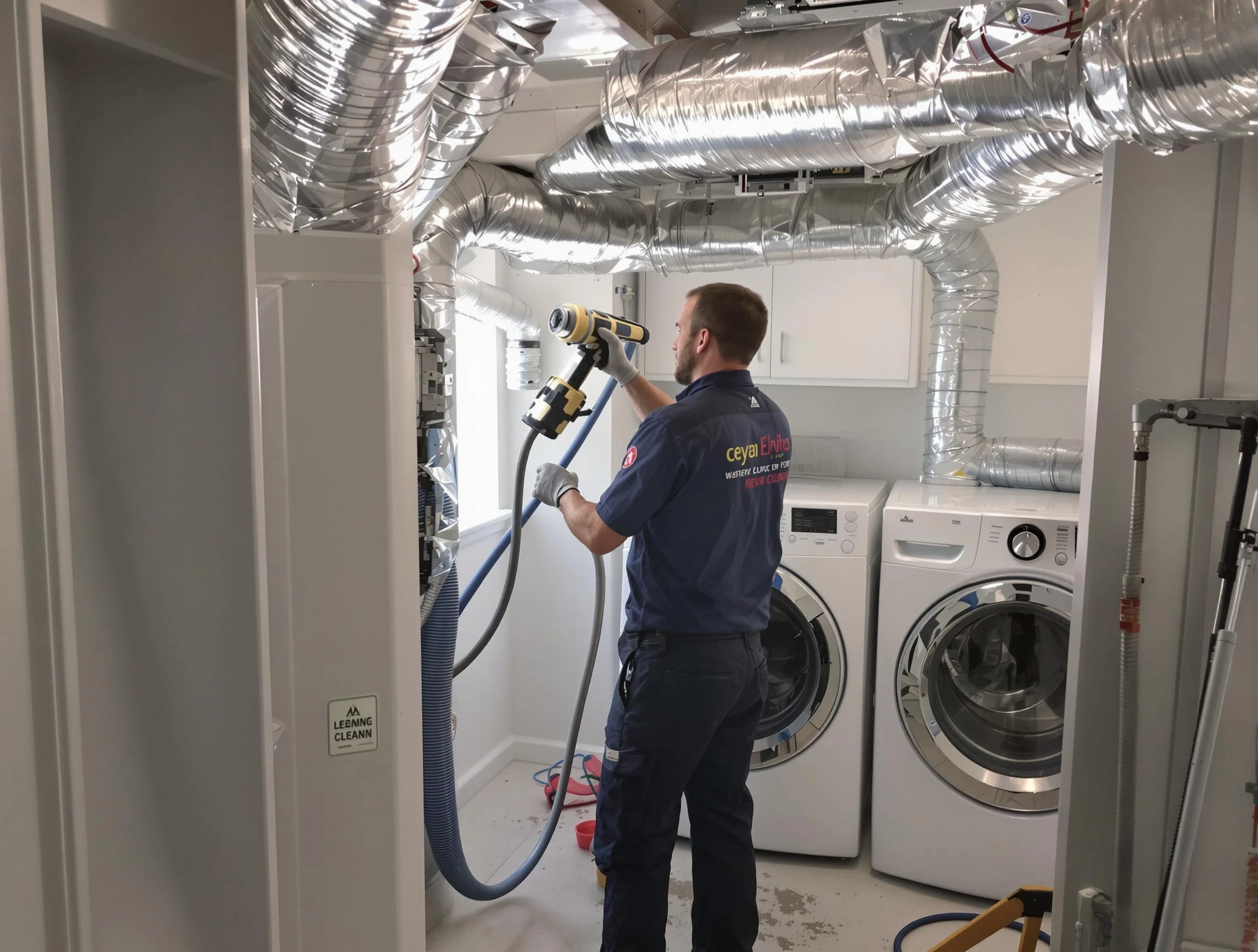 Hopewell Dryer Vent Cleaning specialist using advanced equipment for thorough duct cleaning in Hopewell