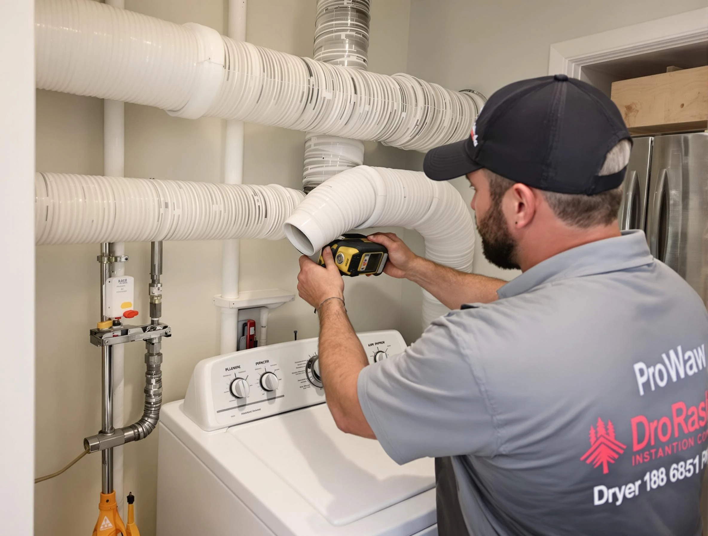 Professional dryer vent hose installation by Hopewell Dryer Vent Cleaning in Hopewell